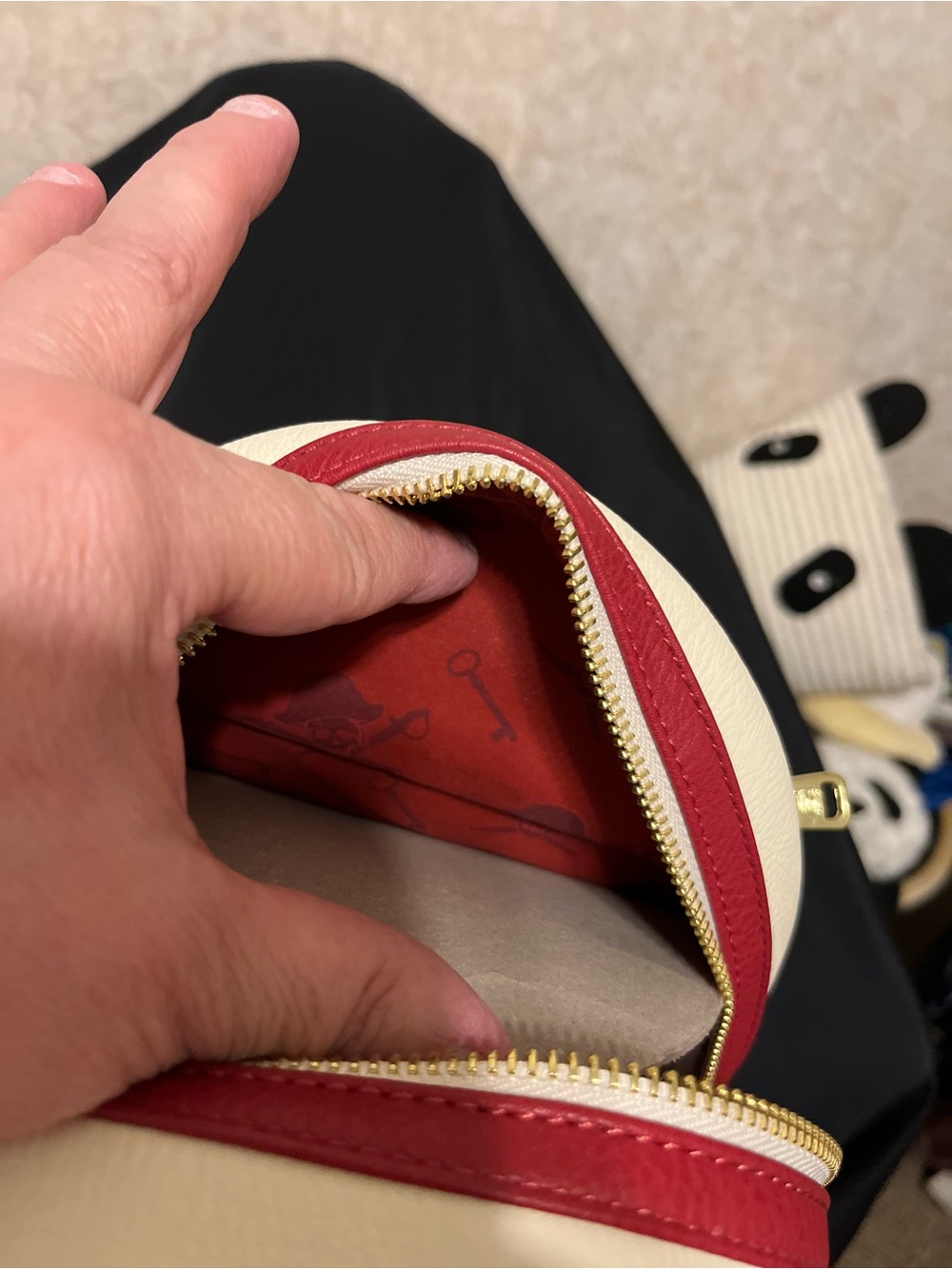 Mini Backpack — White & Red - Picture 8 of 8